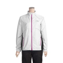 The North Face Torpedo Running Jacket (For Women) in White/Graphite Grey/Fuschia Pink - Closeouts