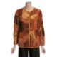 The Territory Ahead Artfelt Velvet Jacket (For Women)