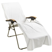 The Turkish Towel Company Chaise Lounge Cover - Turkish Cotton in White - Closeouts