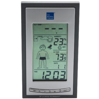The Weather Channel Wireless Forecast Station - Weather Boy Forecast Icons in Silver