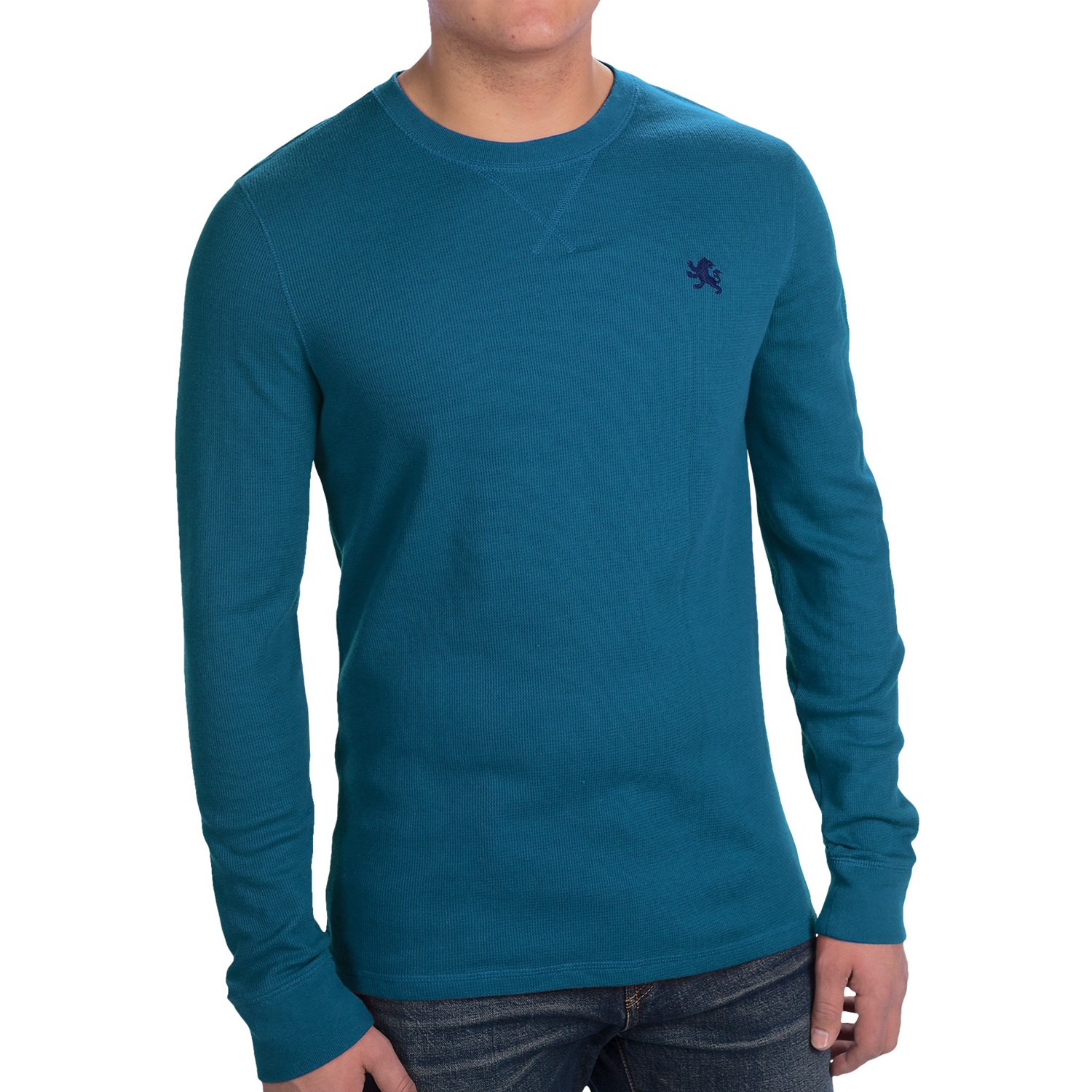 men's thermal crew neck shirt