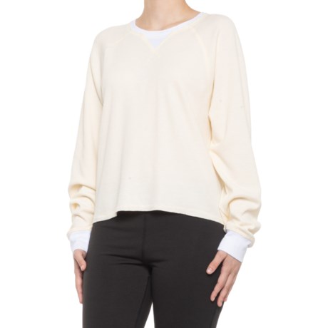 Gottex Thermal Crop Shirt - Long Sleeve (For Women) - SAND (M )