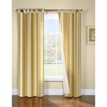 Thermalogic Weathermate Broad Stripe Curtains - 80x84”, Tab-Top, Insulated, Lined in Khaki - Overstock