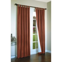 Thermalogic Weathermate Curtains - 80x 63", Tab-Top, Insulated in Terracotta - Overstock