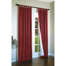 Thermalogic Weathermate Curtains - 80x 72", Tab-Top, Insulated in Burgundy - Overstock