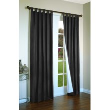 Thermalogic Weathermate Curtains - 80x95", Tab-Top, Insulated in Black - Overstock