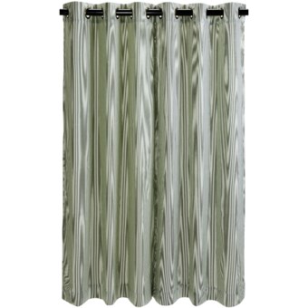 Thermalogic Weathermate Laundry Stripe Curtains - 84”, Insulated, Grommet-Top in Sage
