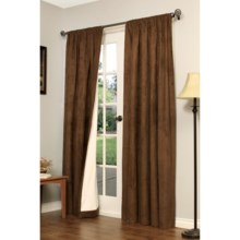 Thermologic Apollo Curtains - 84", Pocket-Top, Microsuede in Chocolate - Overstock