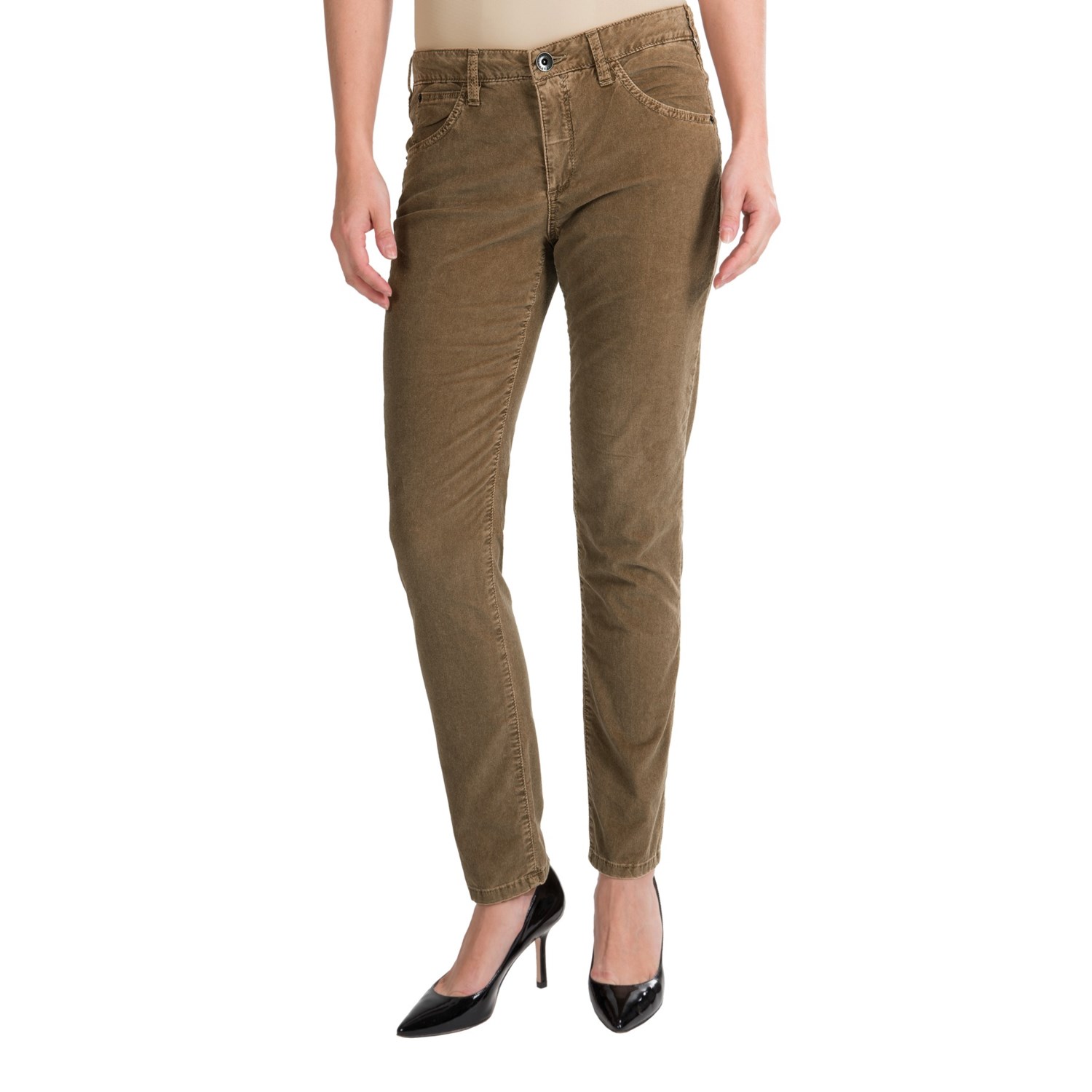 Skinny corduroy pants for women