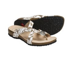 Think! Julia Thong Sandals - Leather Metal, Detail (For Women) in Monte Combo - Closeouts