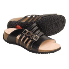 Think! Mizzi Sandals - Leather Slip-Ons (For Women) in Black/Kombi - Closeouts