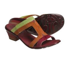 Think! Shiva Sandals - T-Strap (For Women) in Red Combo - Closeouts