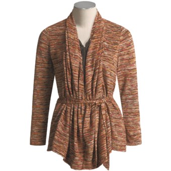 Think Tank Cardigan Sweater - Rust Sienna, Open Weave (For Women) in Rust