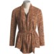 Think Tank Cardigan Sweater - Rust Sienna, Open Weave (For Women)