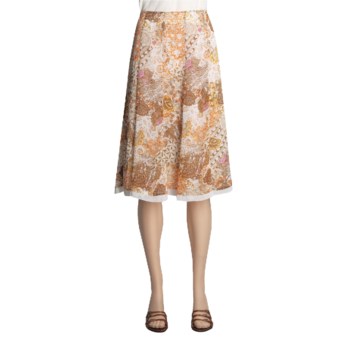Think Tank Chiffon Print Skirt - 12-Gore (For Women) in Print