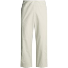 Think Tank Crop Pants - Stretch Cotton Faille (For Women) in Tan - Closeouts
