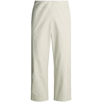 Think Tank Crop Pants - Stretch Cotton Faille (For Women) in Tan