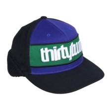 Thirty Two Grimey Flex Fit 210 Hat (For Men and Women) in Kelly Green - Closeouts