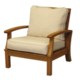 Three Birds Casual Monterey Deep Seating Teak Arm Chair