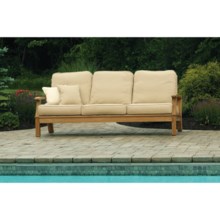 Three Birds Casual Monterey Deep Seating Teak Sofa in Natural - Closeouts