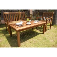 Three Birds Casual Newport Coffee Table - 48” Rectangle, Acacia Wood in Natural - Overstock