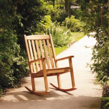 Three Birds Casual Rocking Chair - Premium Teak in Natural - Closeouts