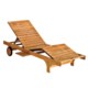 Three Birds Casual Teak Lounger Chair with Cushions