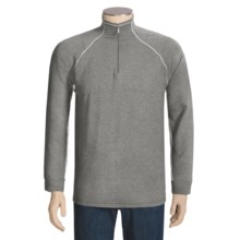 Thriv Bronx Shirt - UPF 50+, Zip Neck, Long Sleeve (For Men) in Heather Grey/White - Closeouts