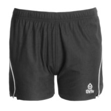 Thriv Mesh Training Shorts - UPF 50+ (For Women) in Gunmetal/White - Closeouts