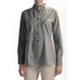 Thyme (x) 2 Cotton Gingham Bib Shirt - Long Sleeve (For Women)