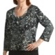 Tiana B Lace Print Cardigan Sweater (For Women)
