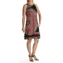Tiana B Printed Jersey Dress - Ruffle Hem, Sleeveless (For Women) in Tribal - Closeouts