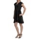 Tiana B Ruffled Jersey Wrap Dress - Short Flutter Sleeve (For Women)