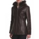 Tibor Leather Lambskin Jacket - Genuine Fox Fur Trim (For Women)