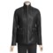 Black Tibor Leather New Zealand Lamb Jacket - Insulated Zip-Out Liner (For Women)