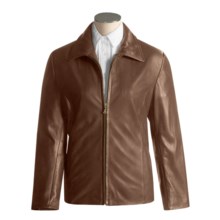 Tibor Leather New Zealand Lambskin Jacket  (For Women) in Saddle - Overstock