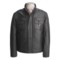 Tibor Leather Washed and Waxed Lambskin Jacket - Insulated (For Men) in Grey