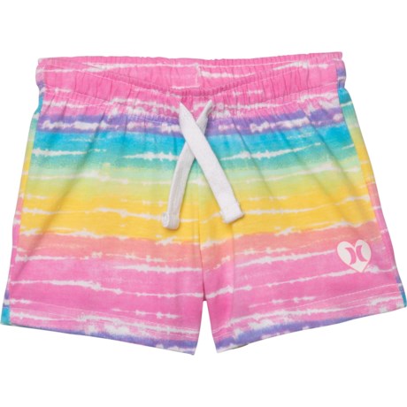 Hurley Tie-Dye Shorts (For Little Girls) - PINK MULTI (3T )