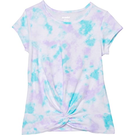 Marika Tie-Dye Twist Shirt - Short Sleeve (For Big Girls) - BLUE RADIANCE (10/12 )