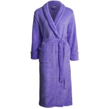 Tie-Front Poly Robe (For Women) in Purple - 2nds
