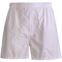 Tiger Mountain Boxer Shorts - Combed Cotton, Underwear (For Men) in Orange Stripe - Closeouts