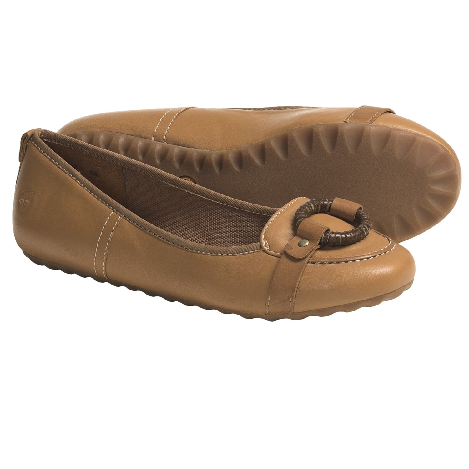 Timberland Carmona Shoes - Leather, Flats (For Women) in Tan