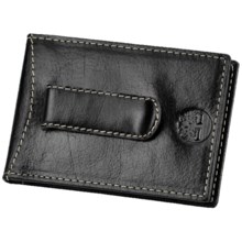 Timberland Dakota Leather Flip Clip Wallet in Black - Closeouts