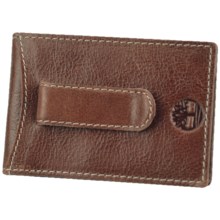 Timberland Dakota Leather Flip Clip Wallet in Brown - Closeouts