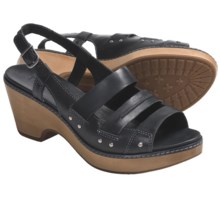 Timberland Earthkeepers Barnstable Woven Sandals - Leather, Slingback (For Women) in Black - Closeouts