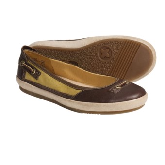 Timberland Earthkeepers Vintera Ballerina Shoes - Leather-Canvas (For Women) in Dark Brown