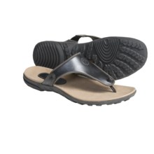 Timberland Pinkham Notch Sandals - Leather Thongs, Recycled Materials (For Women) in Black - Closeouts