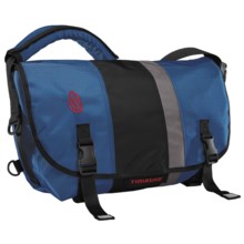 Timbuk2 D-Lux Race Stripe Messenger Bag - Large in Blue/Black/Gunmetal - Closeouts