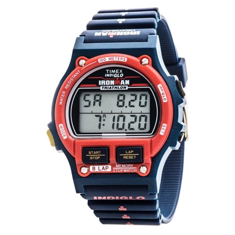 Timex Ironman 1986 Edition Alarm Chrono 8 Lap Timer Digital Watch Resin Band For Men