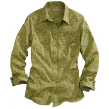 Tin Haul Heirloom Floral Print Shirt - Snap Front, Long Sleeve (For Women) in Green - Closeouts